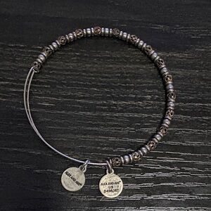 Alex and Ani 2 tone beaded accent bracelet